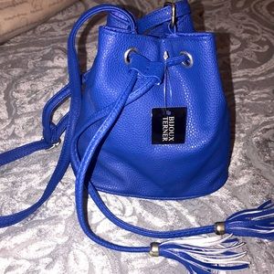 Stylish royal blue crossbody purse